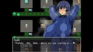 Can you believe Izumi’s first time with triple creampie in hentai?