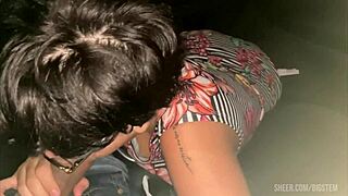 The Uber Girl Pays Her Ride with a Blowjob After the Party!