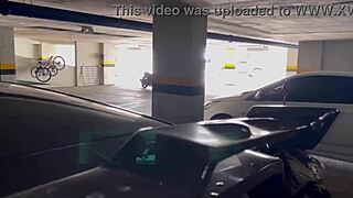 Katty's wild ass fuck in public parking