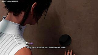 i love lara croft getting bbc at the glory hole, deepthroating huge black cock in this 3d hentai