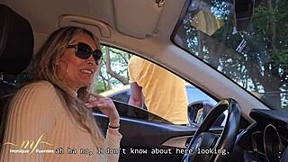 colombian big tit milf hooks up with bbc stranger in car