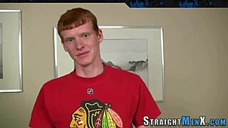 Straight twink tugs cock