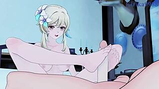 Lumine and keqing fuck aether intensely