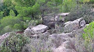 Outdoor yoga session turns wild with stranger