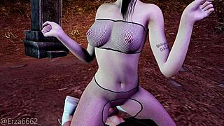 little whore suckin big cock, um, 3d hentai animation