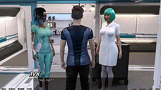 stranded in space, mature hentai babe craves touching my monster cock