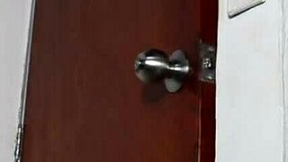 hot interview where boss massages new brunette's ass