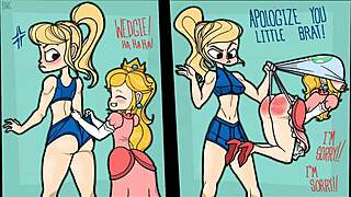 Cartoon girl wedgie compilation 1 with intriguing contrasts
