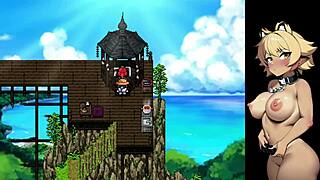 i'm playing the nuki fishing game and stripping in the stream.