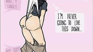 Cartoon girl wedgie compilation 1 with intriguing contrasts