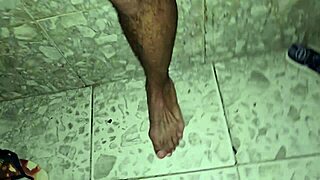 A guy waits for a macho man to engage in some fetish fun