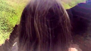 Milf Surprised by Public Anal Creampie