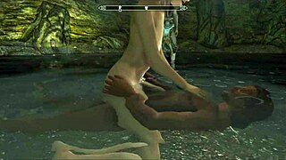 Skyrim messing around with sex mods and having sex in different positions