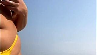 Caught his dick and let him touch my pussy in wild hentai