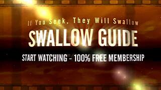 brooklyn daniels sucks huge mouthful of cum 😏