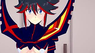 Ryuko Matoi in Kill la Kill fantasy scene