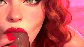 Oh wow, the redhead stepsister is sucking that huge BBC at the club in POV! So intense and wild!