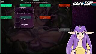 In starcraft ii slutcraft part 4, the redhead strips and swallows monster sperm after clothes ripped