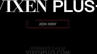 vixenplus rides huge monster cock in cowgirl fucking