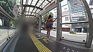 i put on a skirt and thong, got on the metrobus looking for some dick to rub against