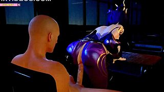 zi yan rides massive shaft in wild 3d animation