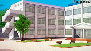 ANDROID 18 AND VIDEL WANT TO FUCK GOHAN HARD!