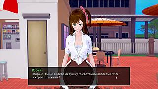 Deepthroat and cumshot in anime game