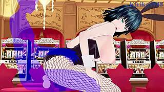 Tatsumaki and fubuki in bunny girl outfits having intense sex?