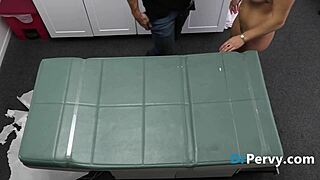 Teen patient Mimi Monet convinces the doctor for a note at the hospital