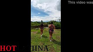 Chubby Japanese amateur squirts during intense homemade hentai anal session