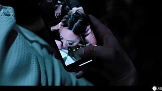 busty chick stuck in time, banged by three in forest