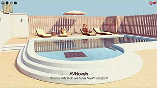 I say, 'My pleasure' in this anime hentai game