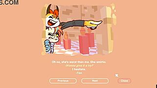 Odymos LGBT Hentai Game Ep 2: Fucking Ceiling Lamp as Anal Plug in University