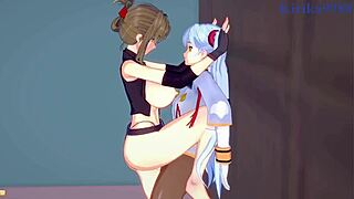 Oil on my big ass and pussy fingering big clit part 1