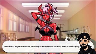 Lewd gym fitness women assist with intense cardio exercises in hentai compilation.