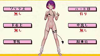 hololive characters poke and dance in 3d animation