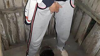 I Caught My Neighbor Masturbating In Toilet On Street And Joined Her.