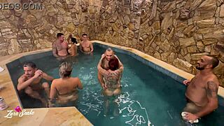 Wild Hotel Party with Friends Turns into Deepthroat Cuckold Fun. Fetish Wife Takes Monster Cock in Motel Bash.