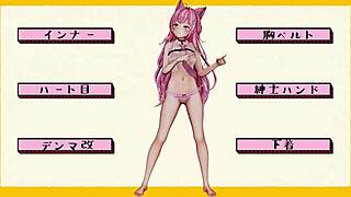 hololive characters poke and dance in 3d animation