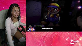 Big tiddy bitch Chiku is chasin me in fap nights at frennis exotiqfox fnaf hentai game part 3