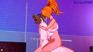 chitose kisaragi and excellen browning lesbian futanari sex