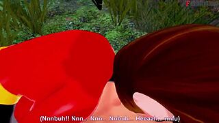 Ever seen Elastigirl fucked hard in a forest mission? Check the full Incredibles movie now!