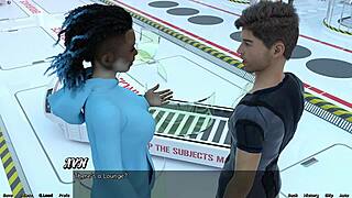 red haired step sister stranded in space shower scene