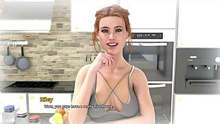 college kings game features karthik and riley. dream scene with blowjob and footjob action.