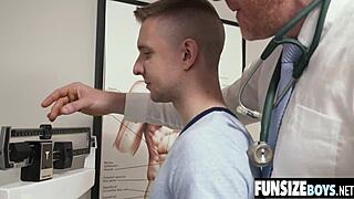 Teen patient gets drilled by doctor's massive cock