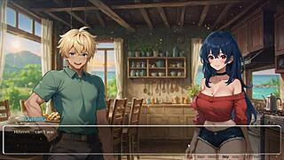 Exhibitionist girlfriend confesses in hentai game