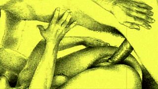 I love this vintage erotic art collection featuring anime hentai cartoons in retro style online.