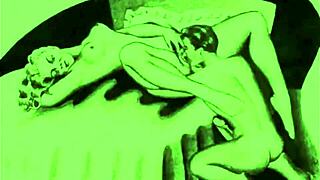 Vintage Erotic Drawings from Classic Anime and Hentai Art Collection