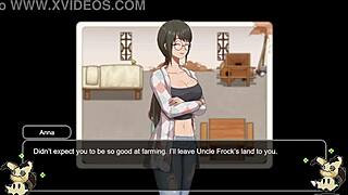 wanna see big tits in hentai village barn scene?