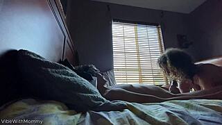 Visiting stepmom turns into shocking creampie mistake!